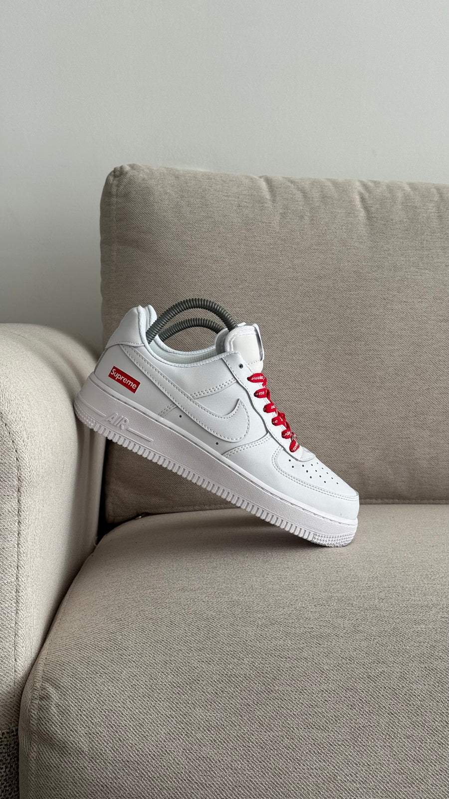 NIKE AF1 SUPREME BLANCO ROJO