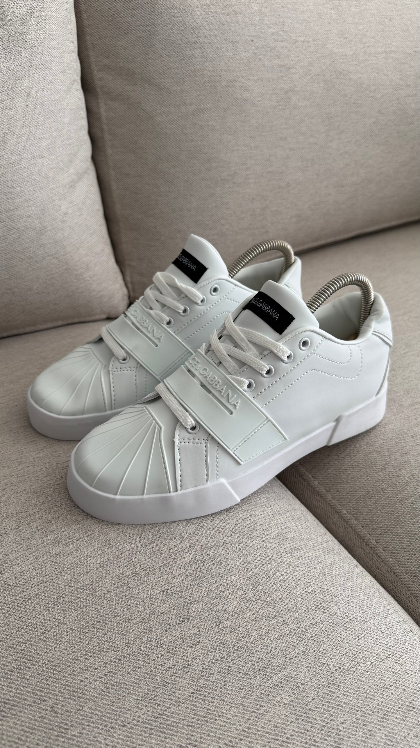 DOLCE GABBANA VELCRO BLANCO