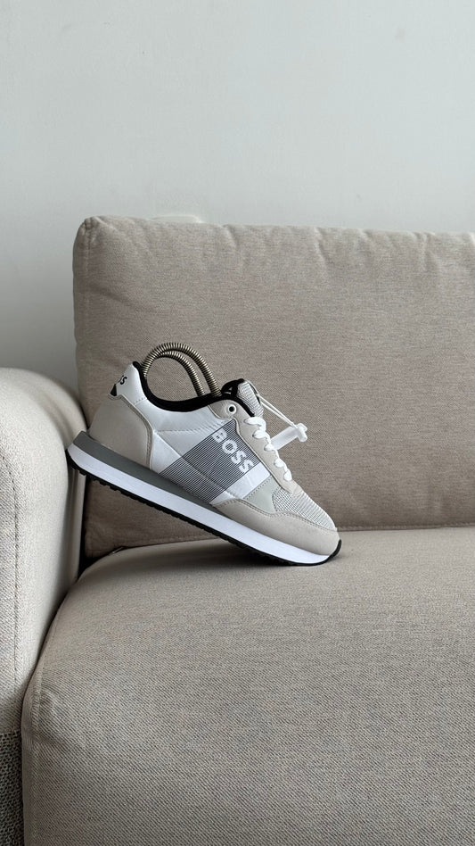 HUGO BOSS TENIS BLANCO GRIS NEGRO