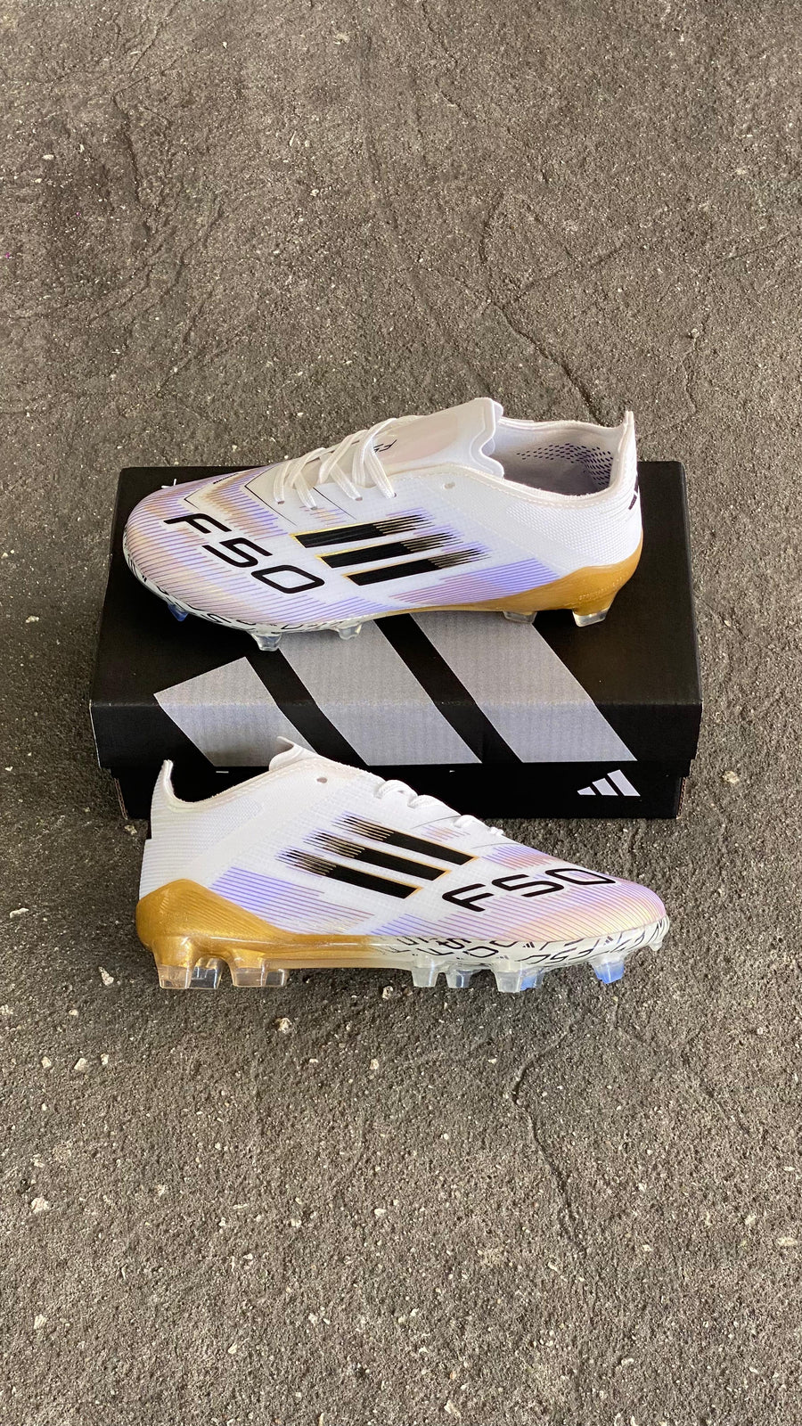 ADIDAS GUAYO F50 NIÑO DORADO