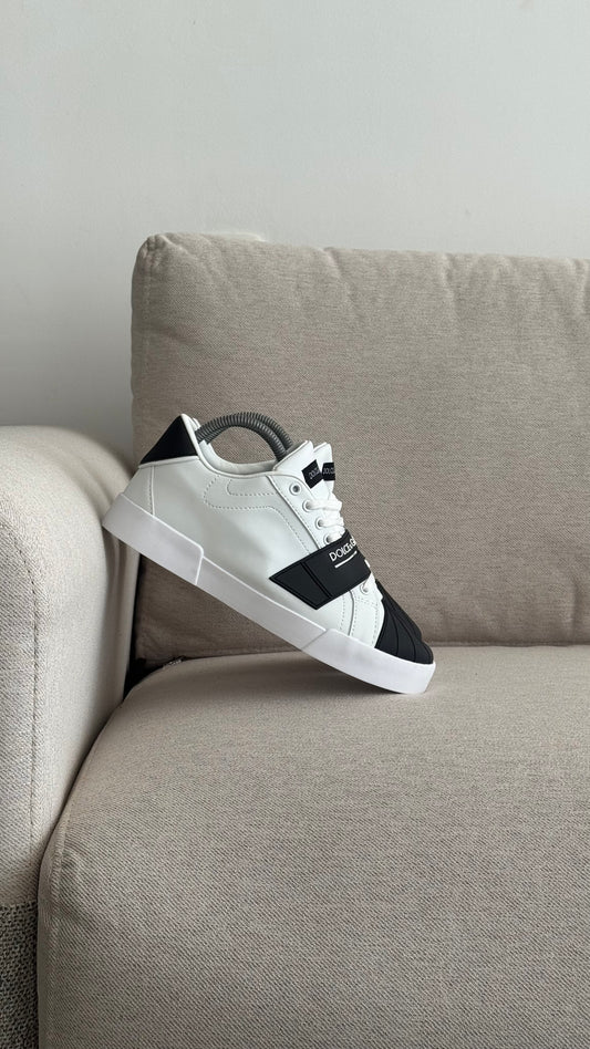 DOLCE GABBANA VELCRO BLANCO NEGRO