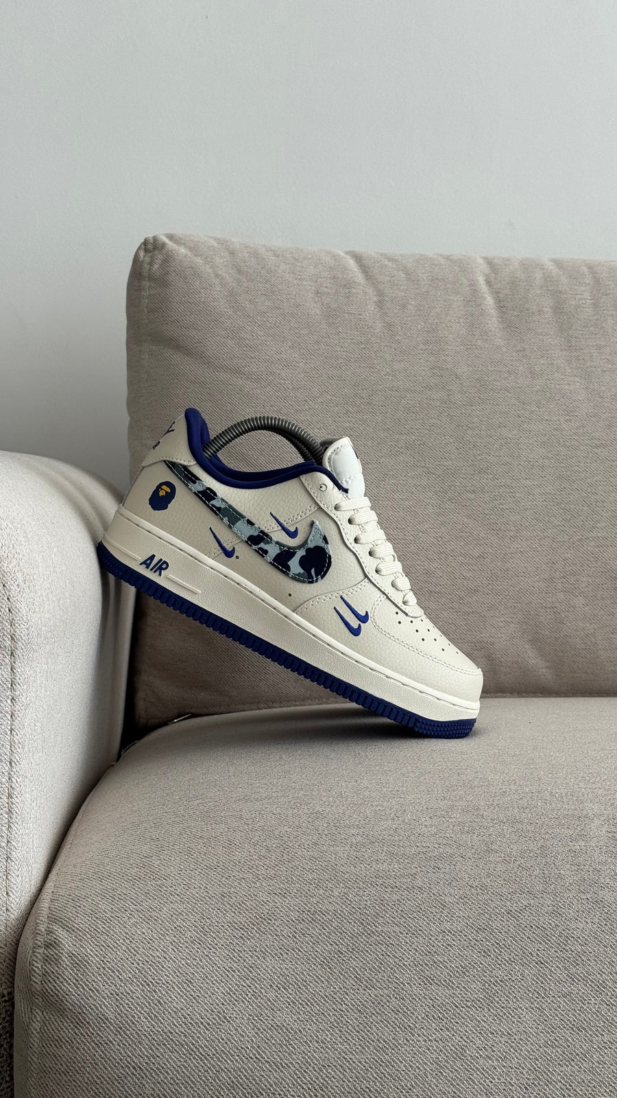 NIKE AF1 BAPE BLANCO AZUL