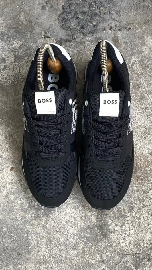 HUGO BOSS NEGRO RAYAS BLANCA