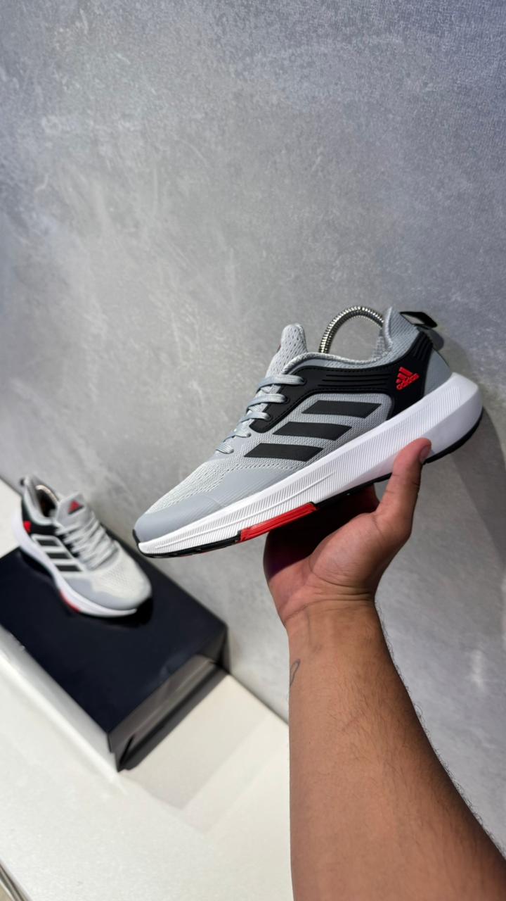 ADIDAS BOUNCE GRIS ROJO