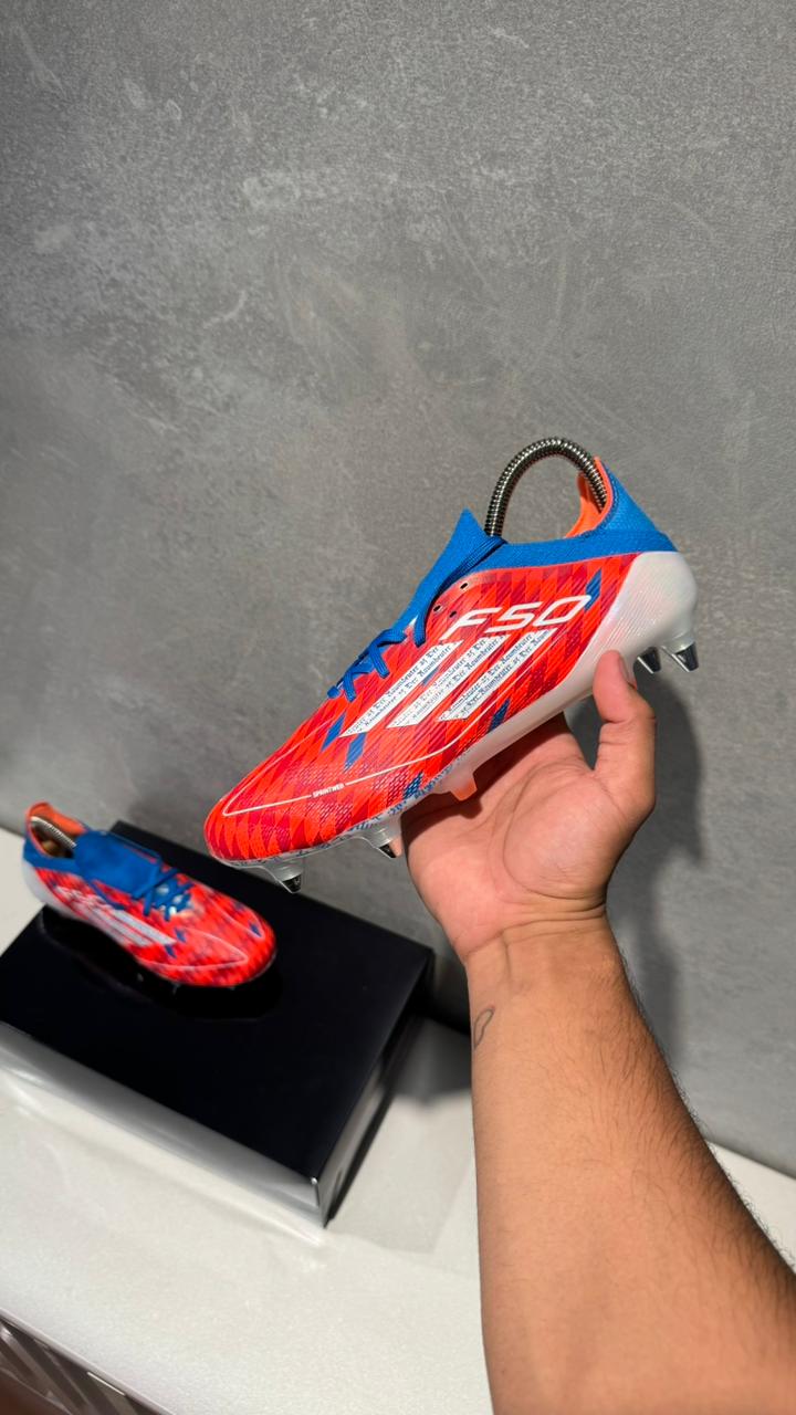 ADIDAS GUAYO F50 NARANJA AZUL