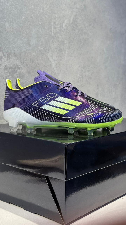 ADIDAS GUAYO F50 NIÑO NEGRO VERDE