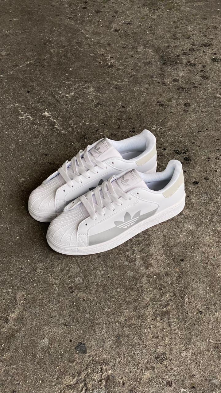 ADIDAS SUPER STAR BLANCO GRIS