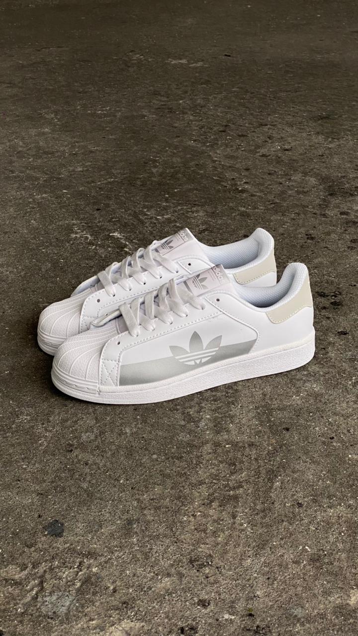 ADIDAS SUPER STAR BLANCO GRIS