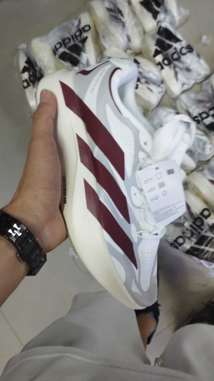 ADIDAS ADIZERO BLANCO VINOTINTO