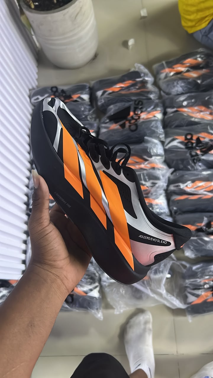 ADIDAS ADIZERO NEGRO NARANJA
