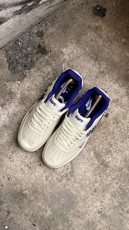 NIKE AF1 BAPE BLANCO AZUL
