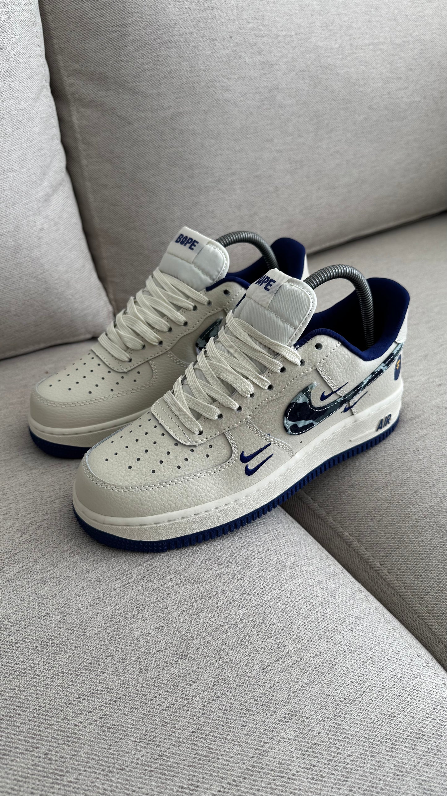 NIKE AF1 BAPE BLANCO AZUL