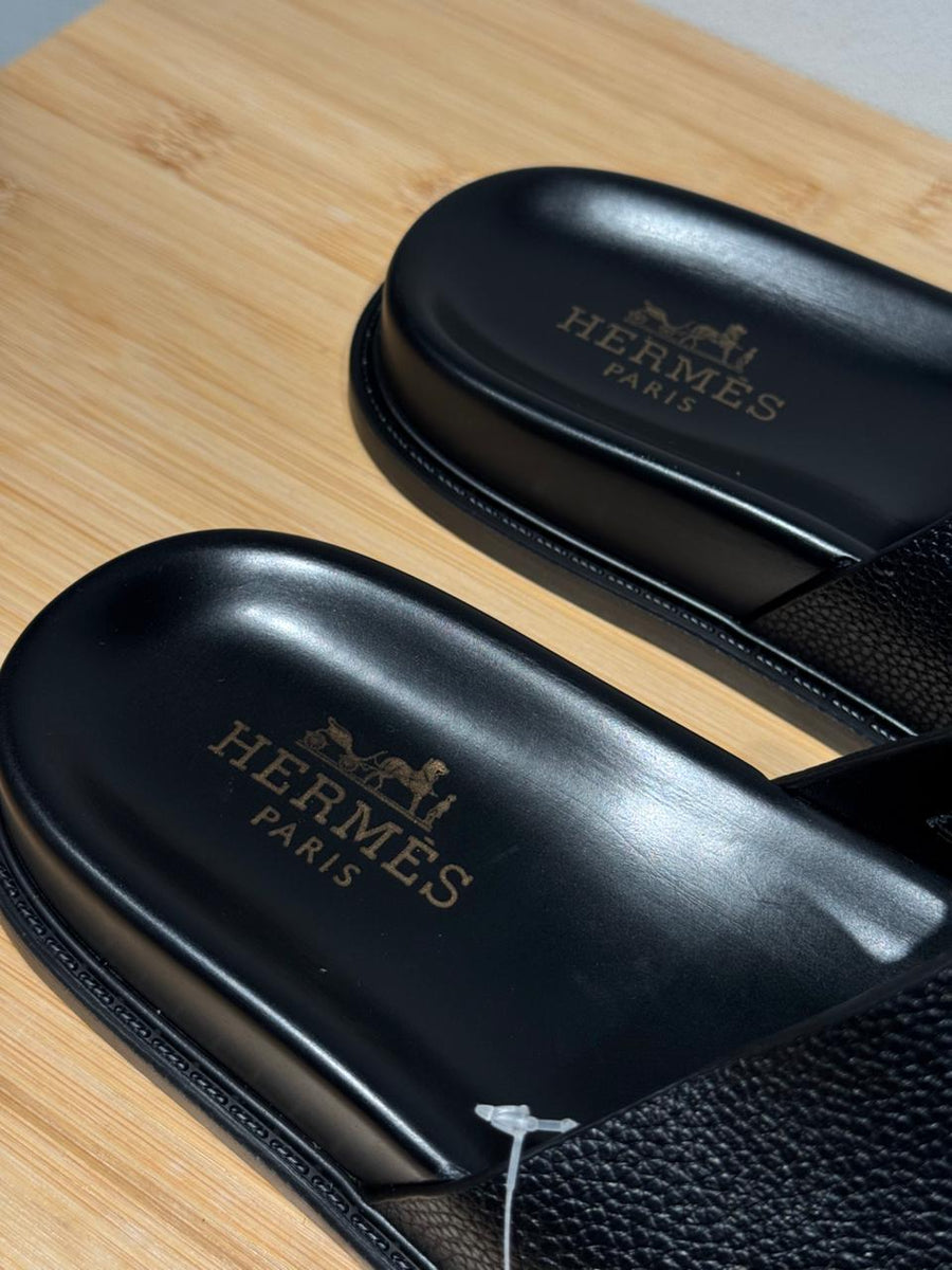 CHANCLAS HERMES PARIS NEGRO