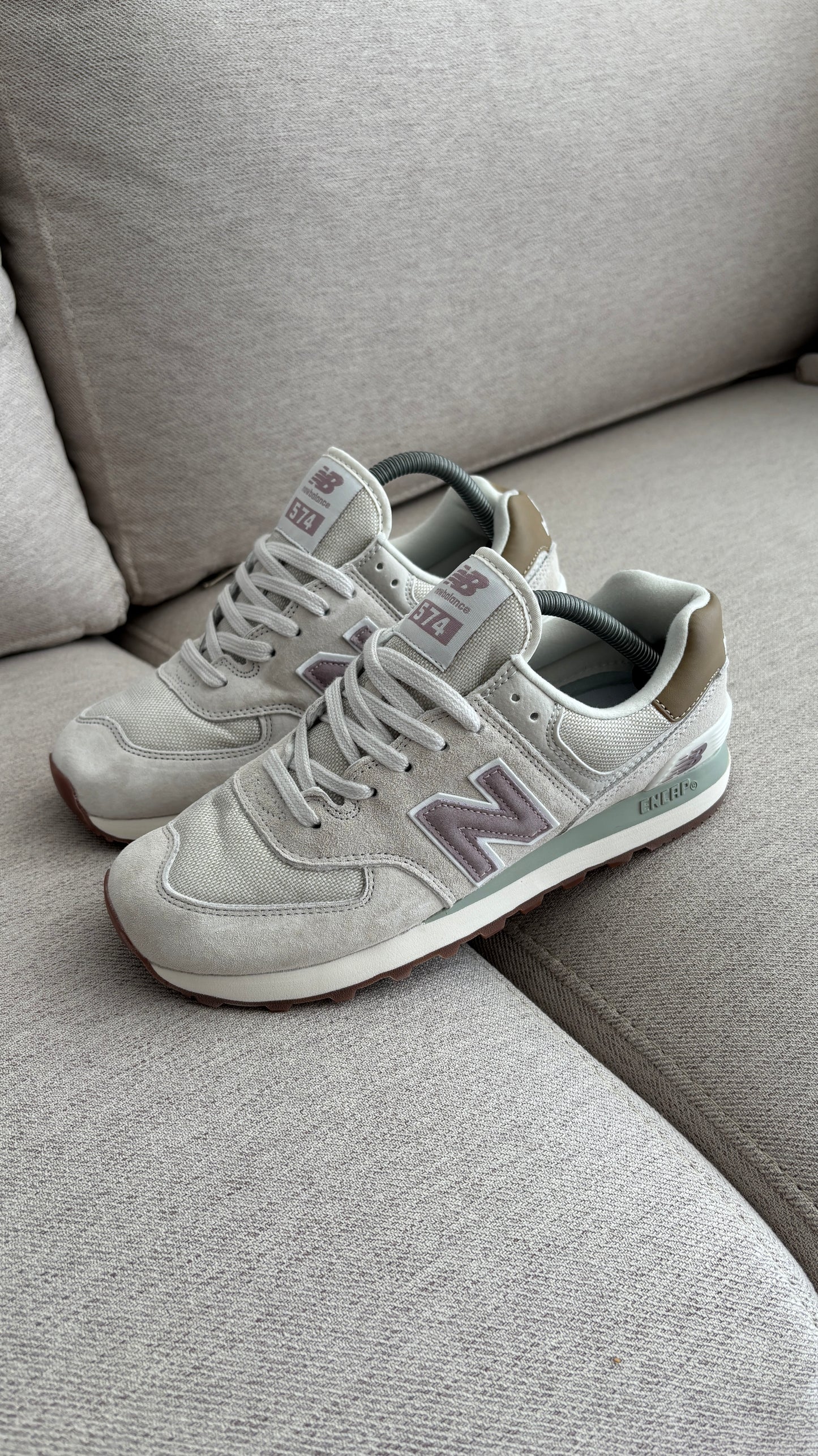 NEW BALANCE 574 GRIS ROSA