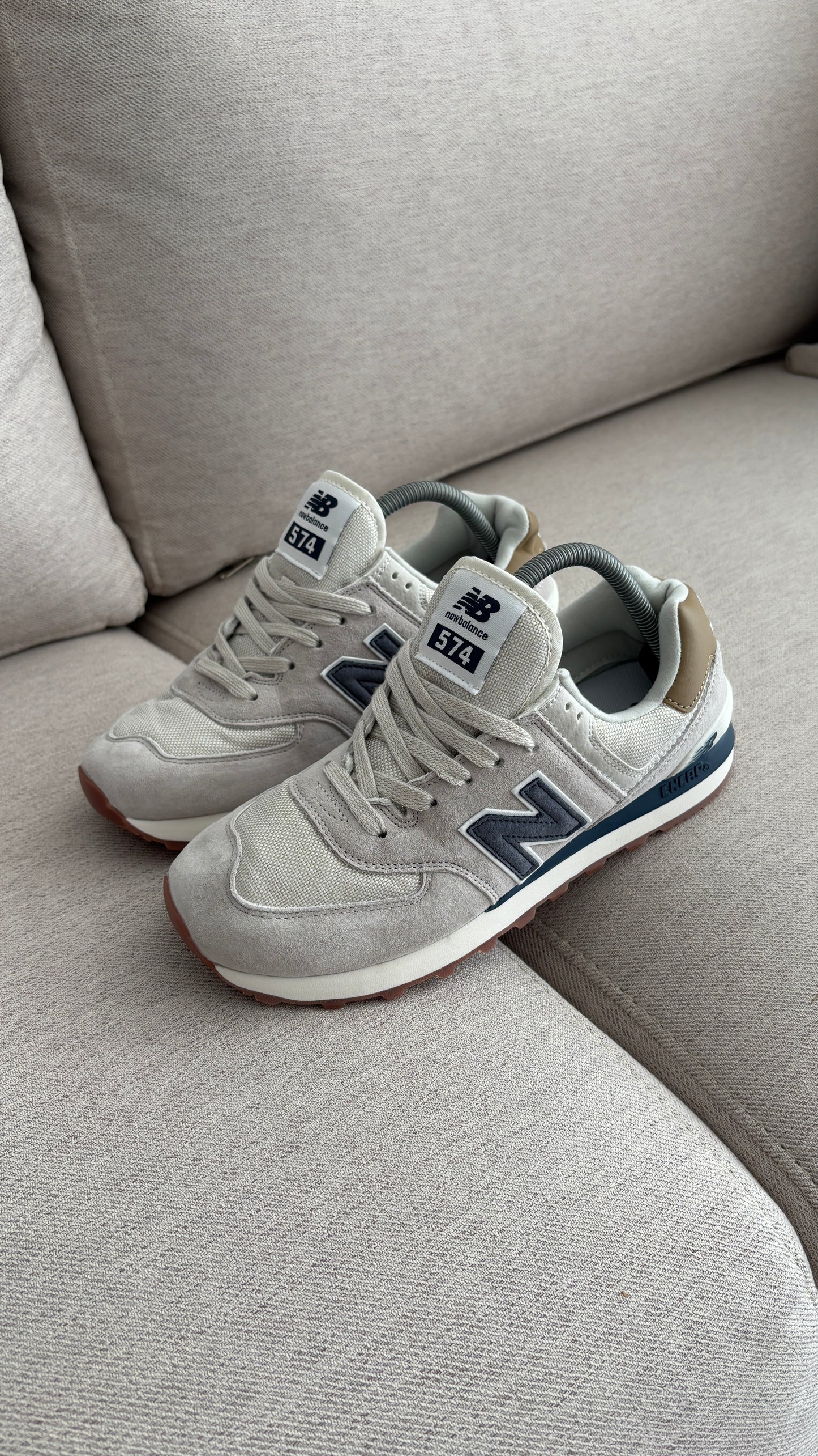 NEW BALANCE 574 GRIS AZUL TURQUIS