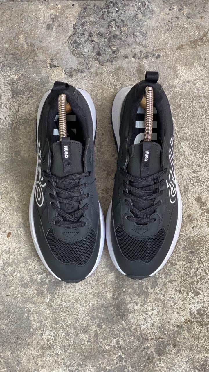 HUGO BOSS CLASICO NEGRO BLANCO LETRA