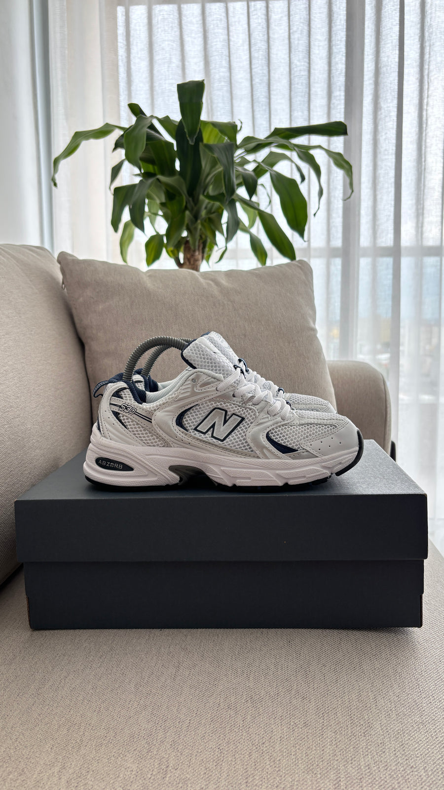 NEW 530 CLASICO BLANCO AZUL
