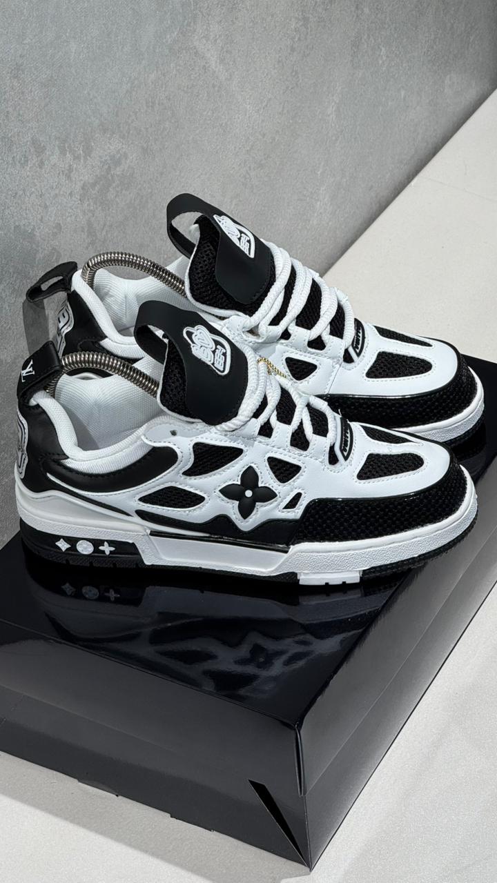 LOUIS VUITTON SKATE NEGRO CON BLANCO