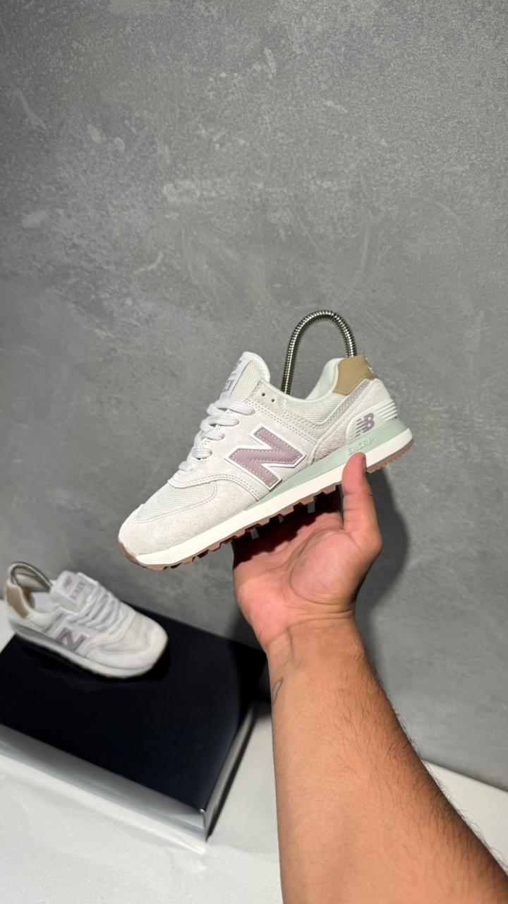 NEW BALANCE 574 GRIS ROSA