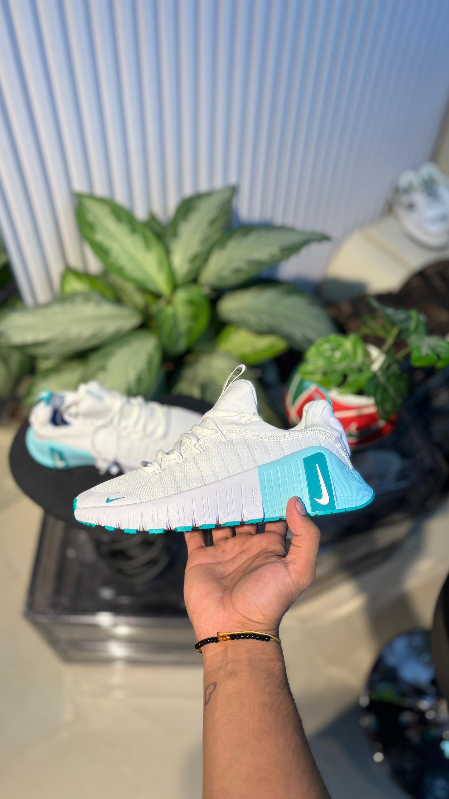 NIKE FREECOM BLANCO VERDE MENTA