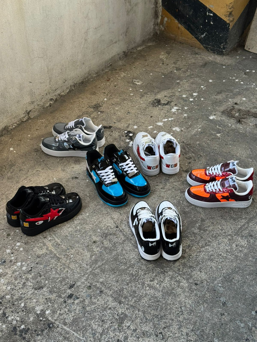 NIKE BAPE NEGRO AZUL
