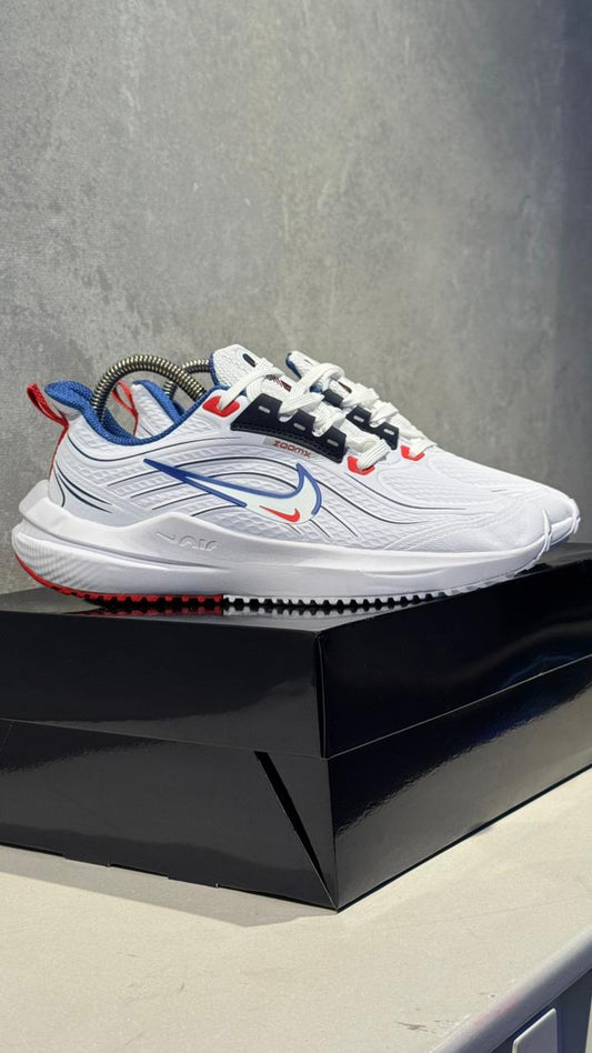 NIKE DOBLE CHULO BLANCO AZUL
