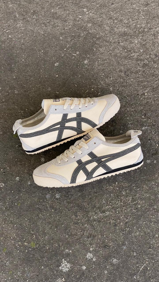 ONISUKA TIGER BEIGE GRIS OSCURO