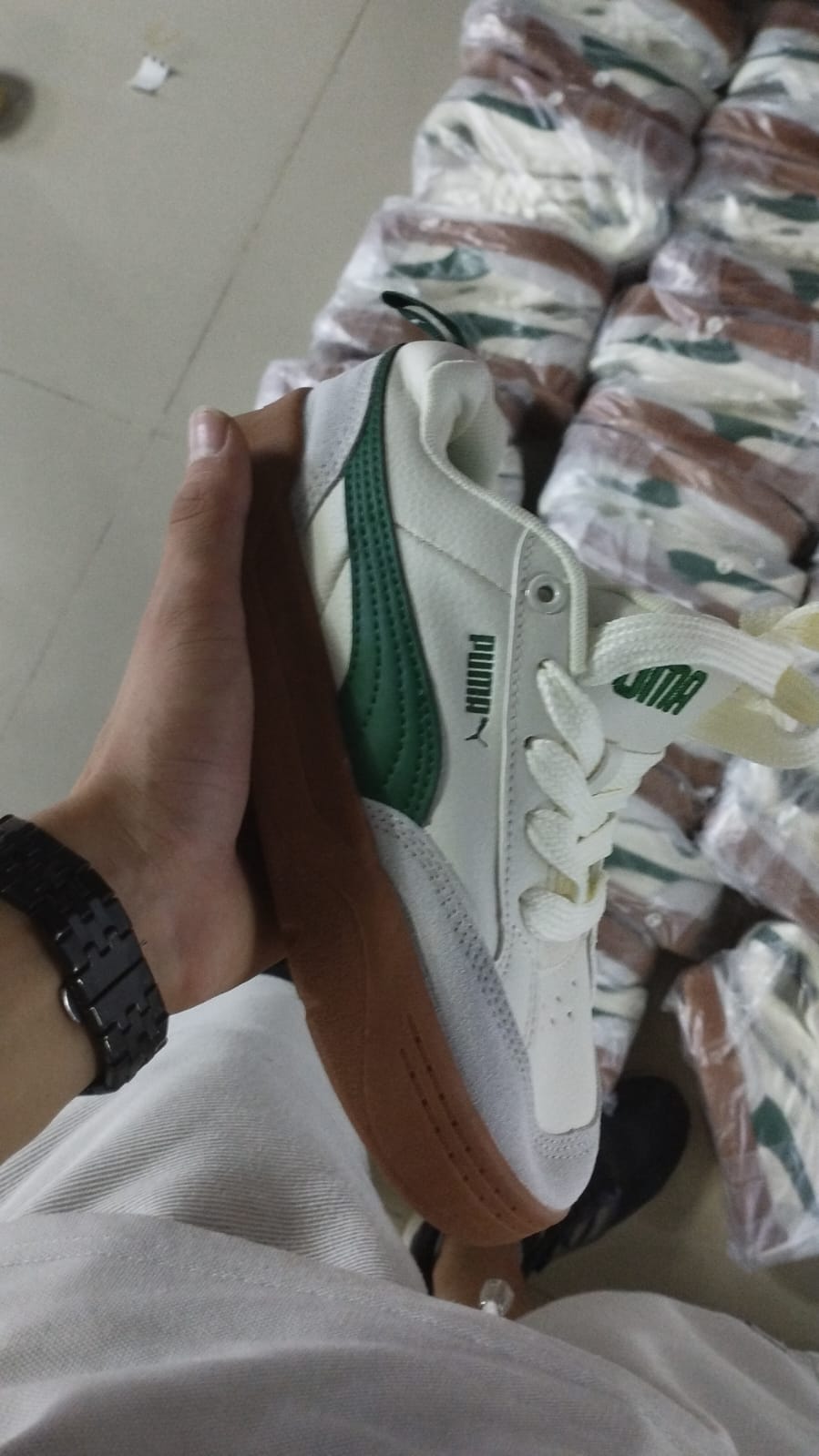 PUMA PARK BLANCO VERDE