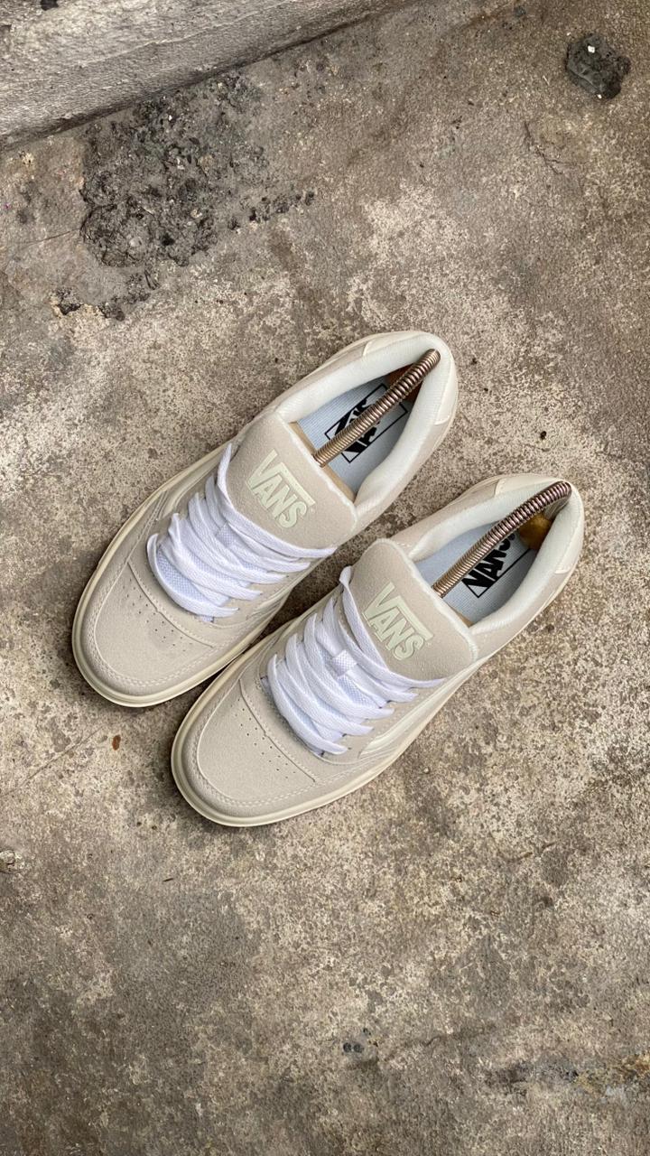 VANS SKATE BLANCO BEIGE CAFE