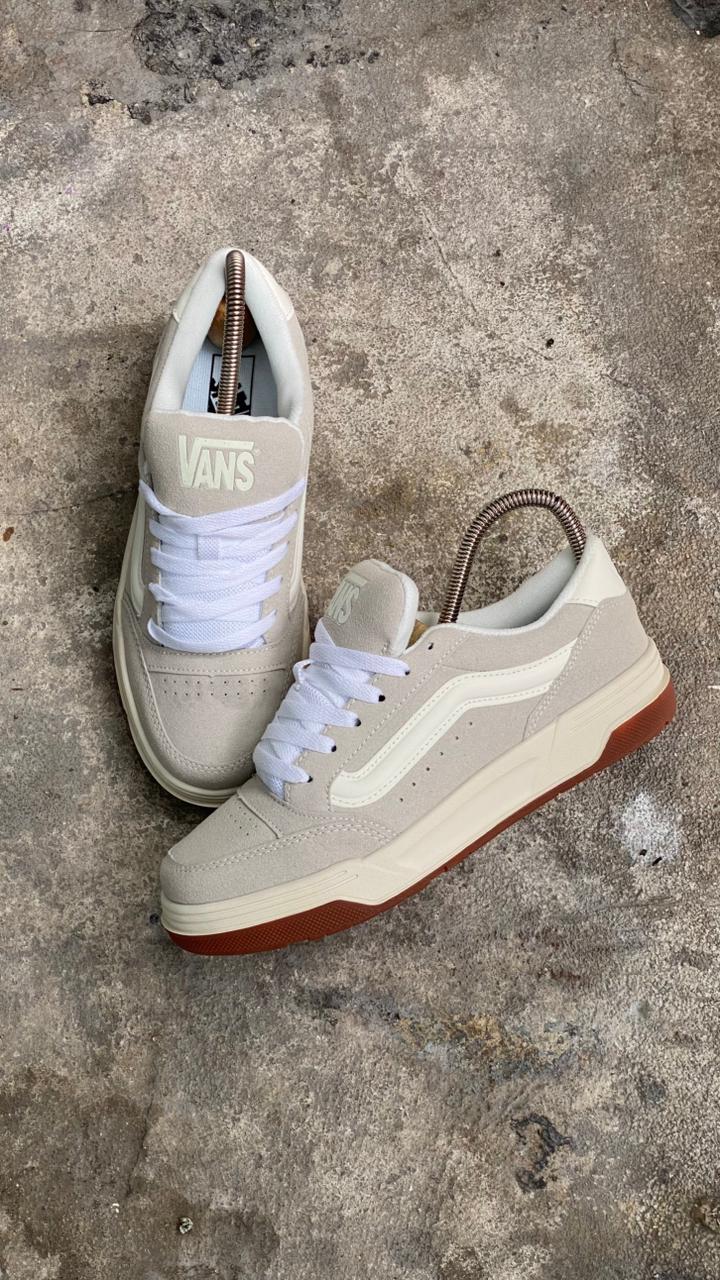 VANS SKATE BLANCO BEIGE CAFE