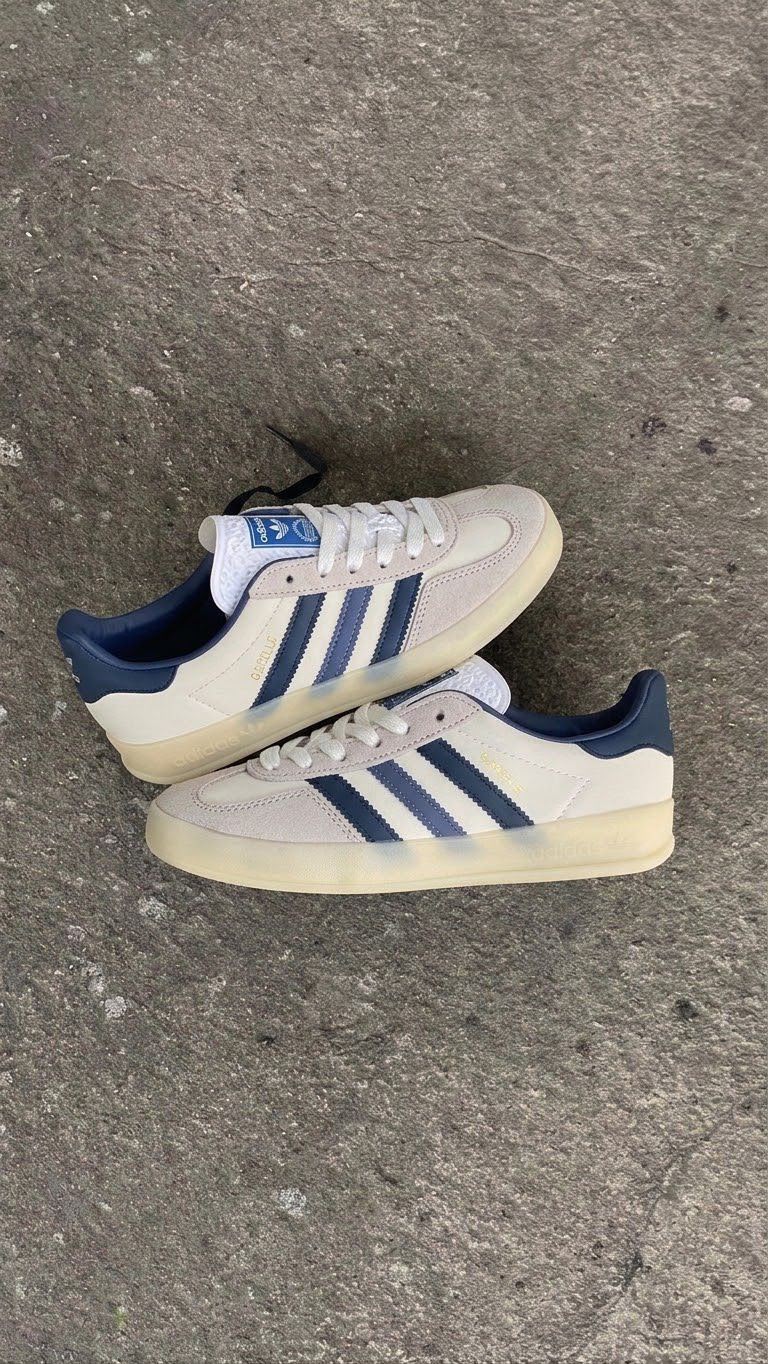 ADIDAS GAZELLE BLANCO AZUL