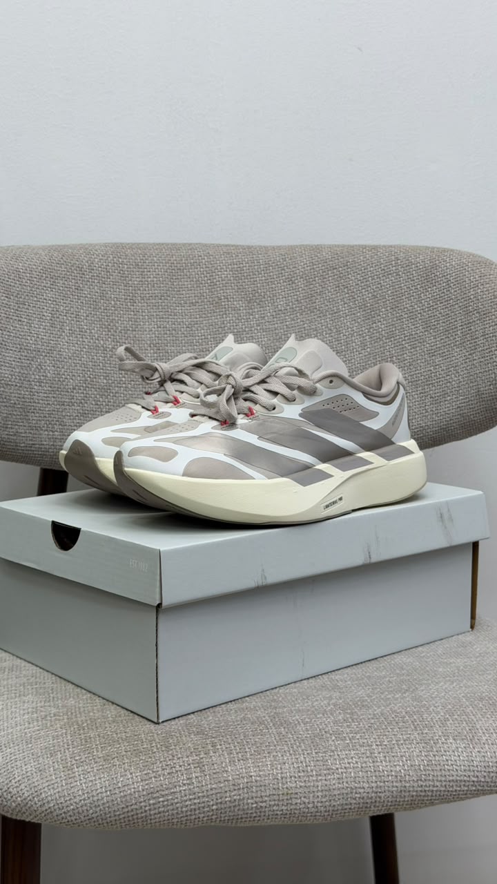 ADIDAS ADIZERO BLANCO BEIGE PLATA