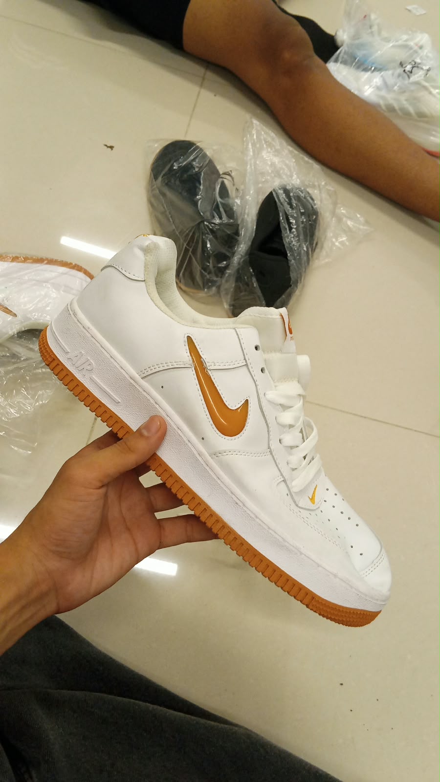 AF1 BLANCO CHULO NARANJA PROMO