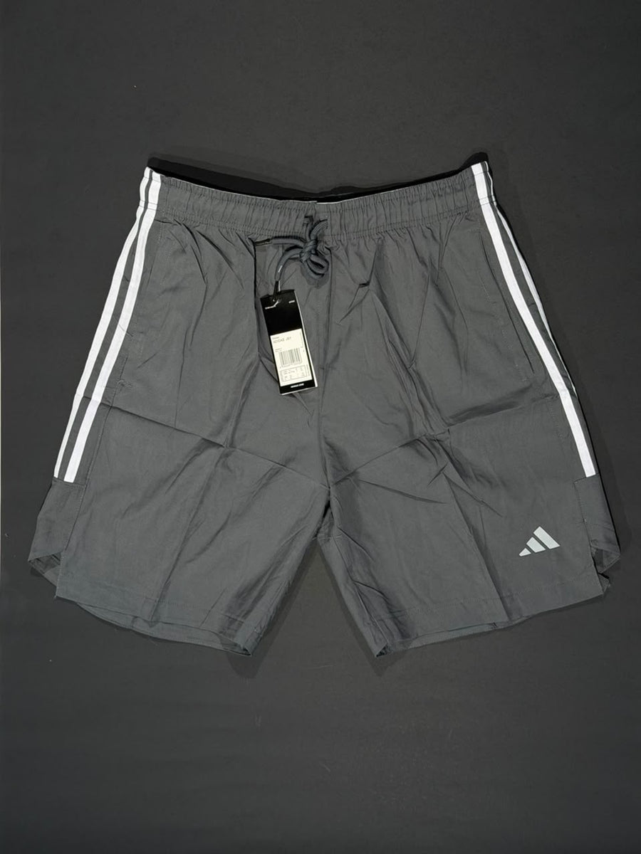 PANTALONETA DEPORTIVA ADIDAS 3 RAYA GRIS OSCURO
