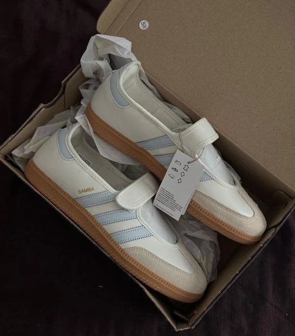 adidas samba jane blanco azul
