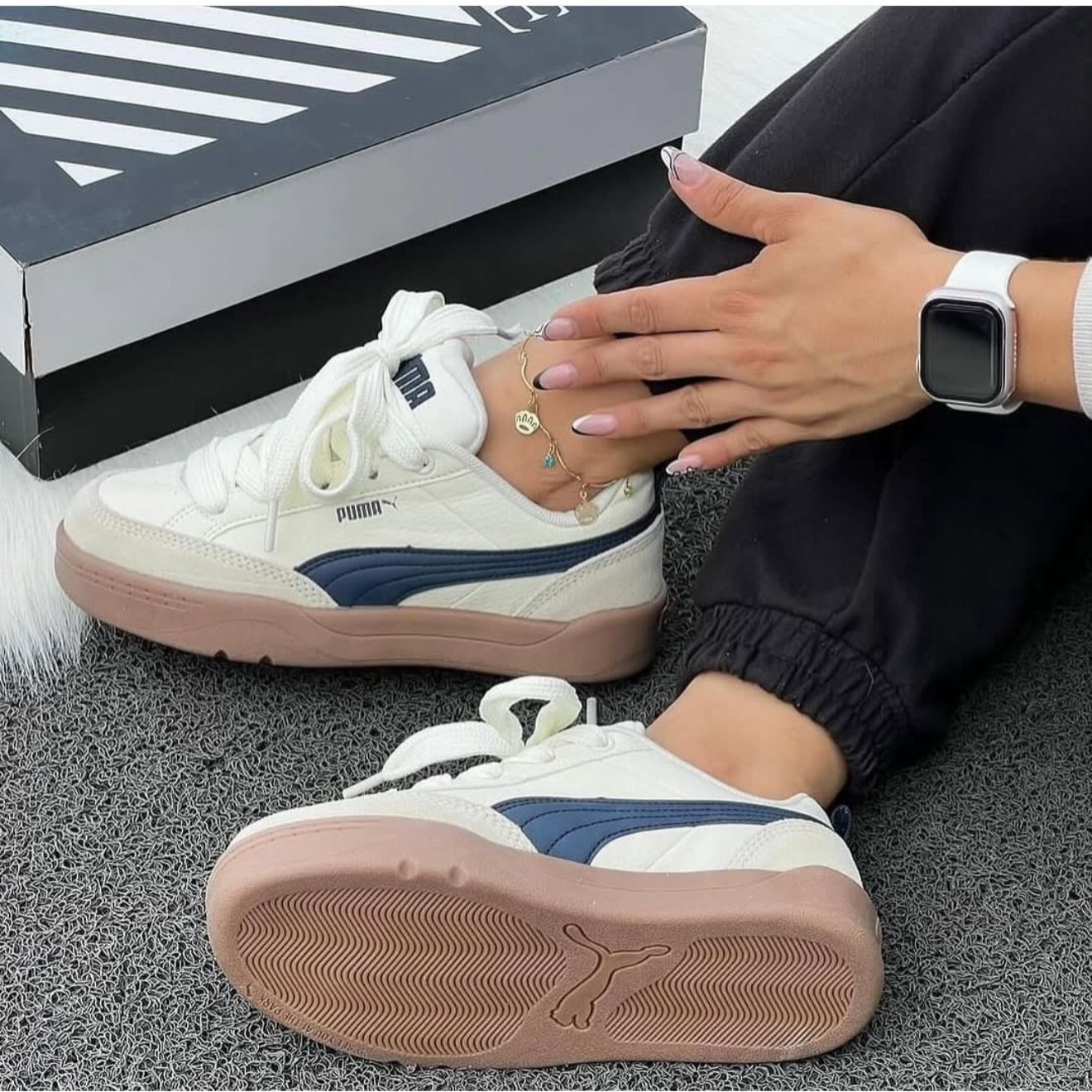 PUMA PARK BEIGE AZUL