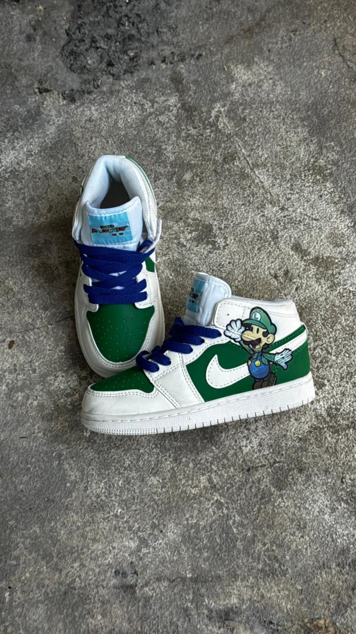 JORDAN RETRO 1 LUIGI VERDE NIÑOS