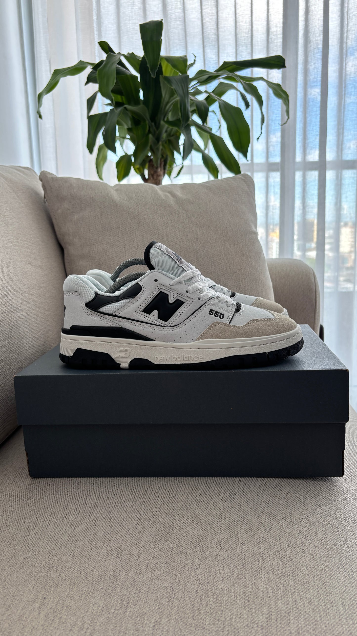 NEW BALANCE 550 BLANCO NEGRO