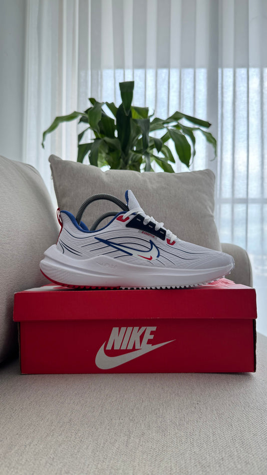 NIKE DOBLE CHULO BLANCO AZUL