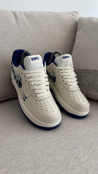 NIKE AF1 BAPE BLANCO AZUL