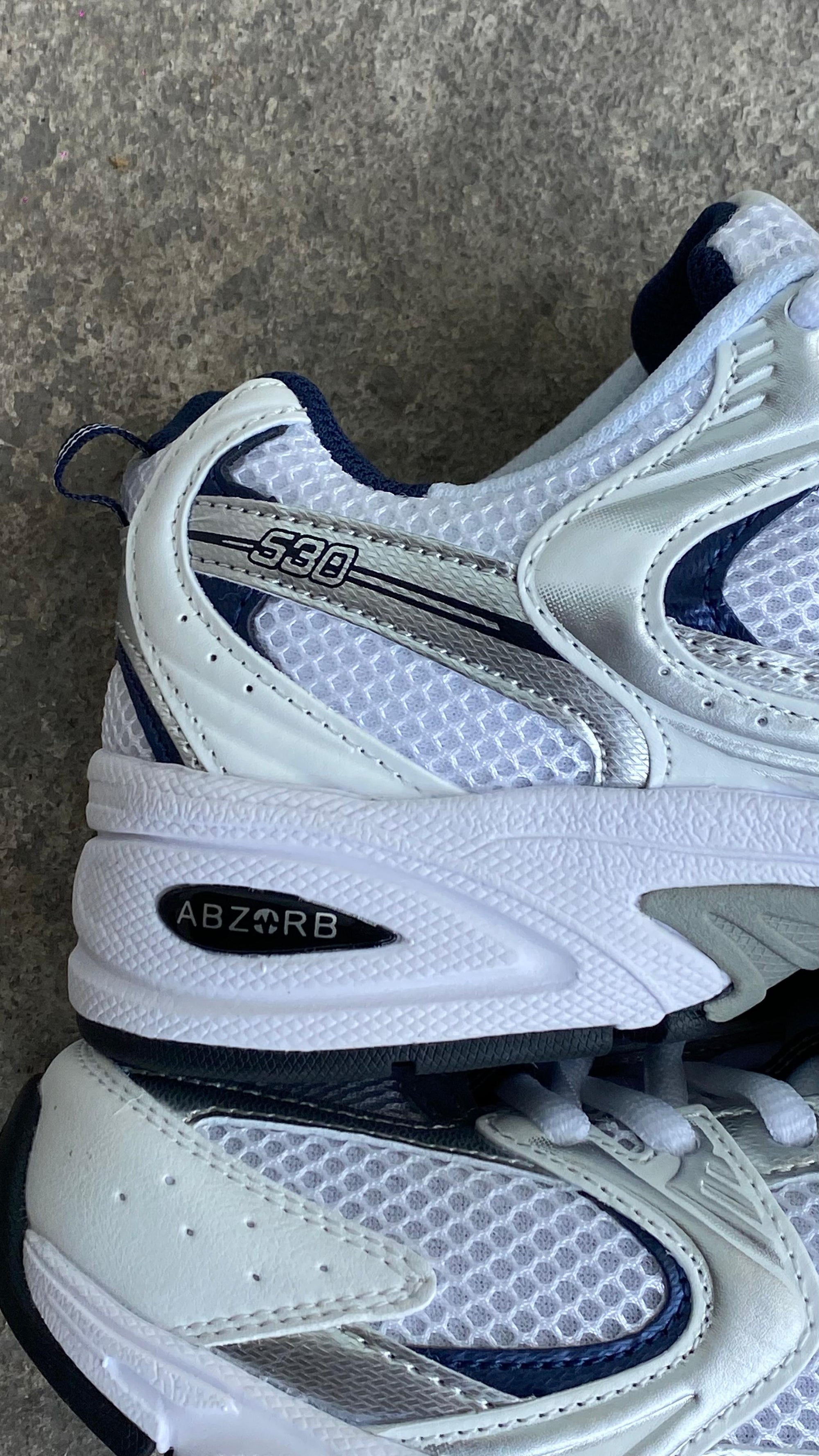 NEW 530 CLASICO BLANCO AZUL