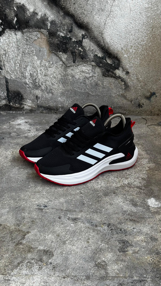 ADIDAS  RUN NEGRO ROJO