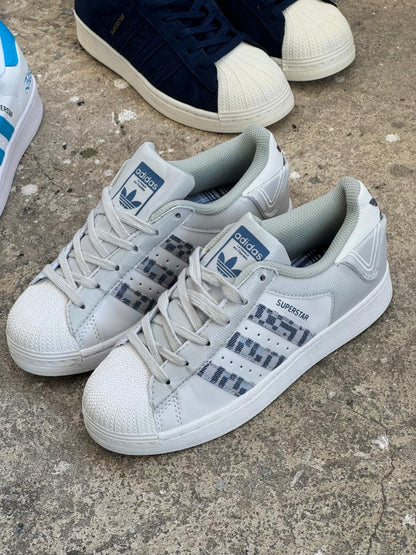 ADIDAS SUPER STAR BLANCO VERDE CAMUFLADO