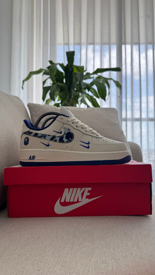 NIKE AF1 BAPE BLANCO AZUL