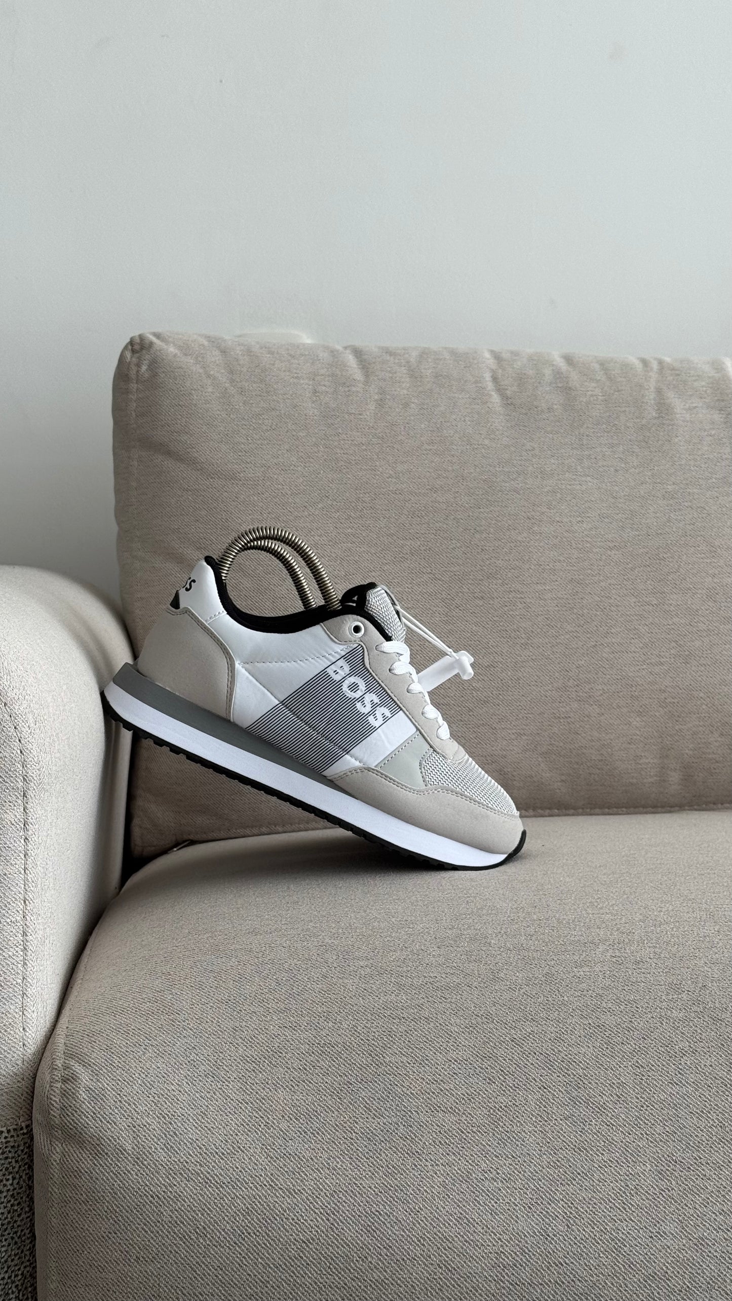 HUGO BOSS TENIS BLANCO GRIS NEGRO