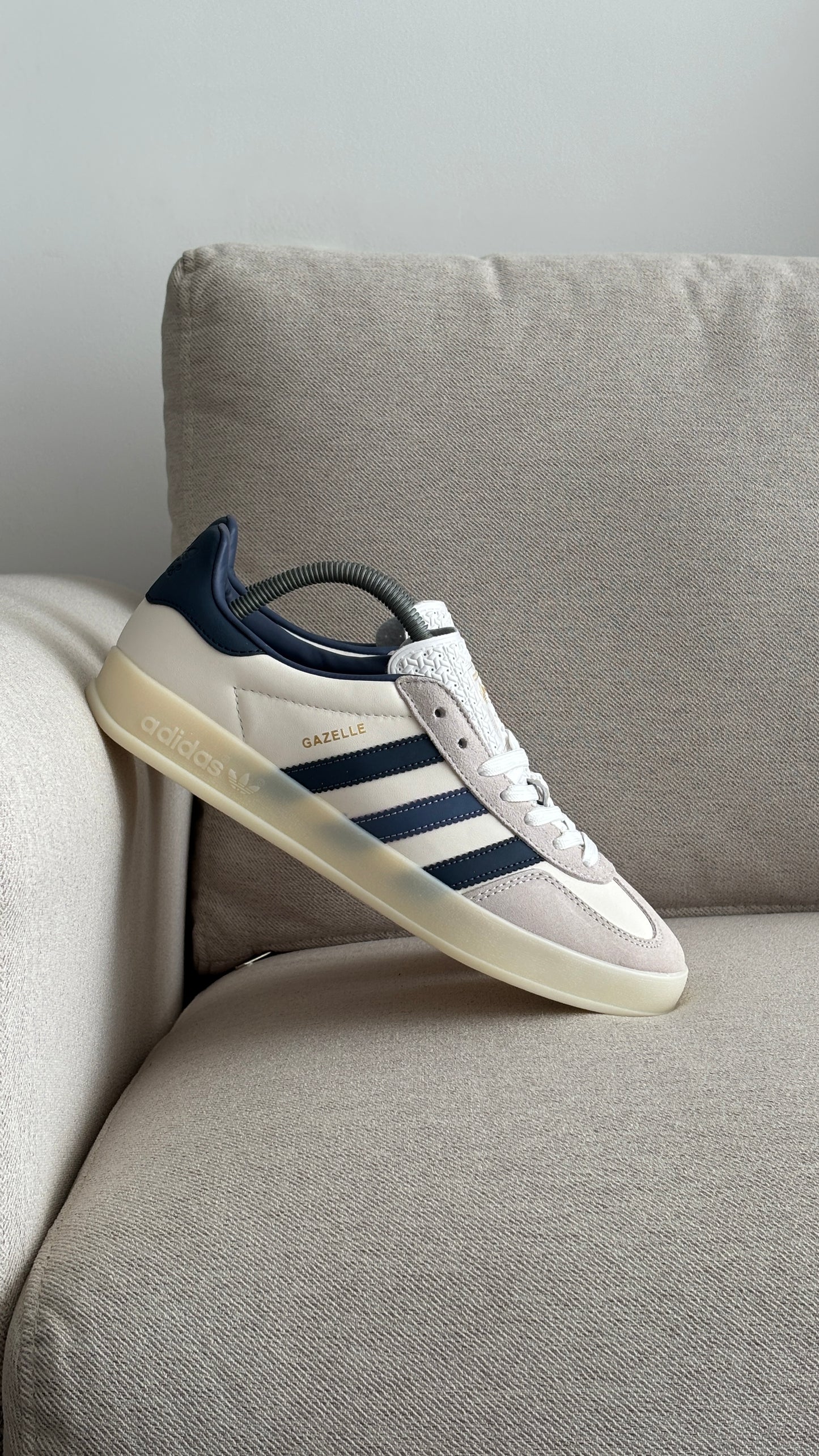 ADIDAS GAZELLE BLANCO AZUL
