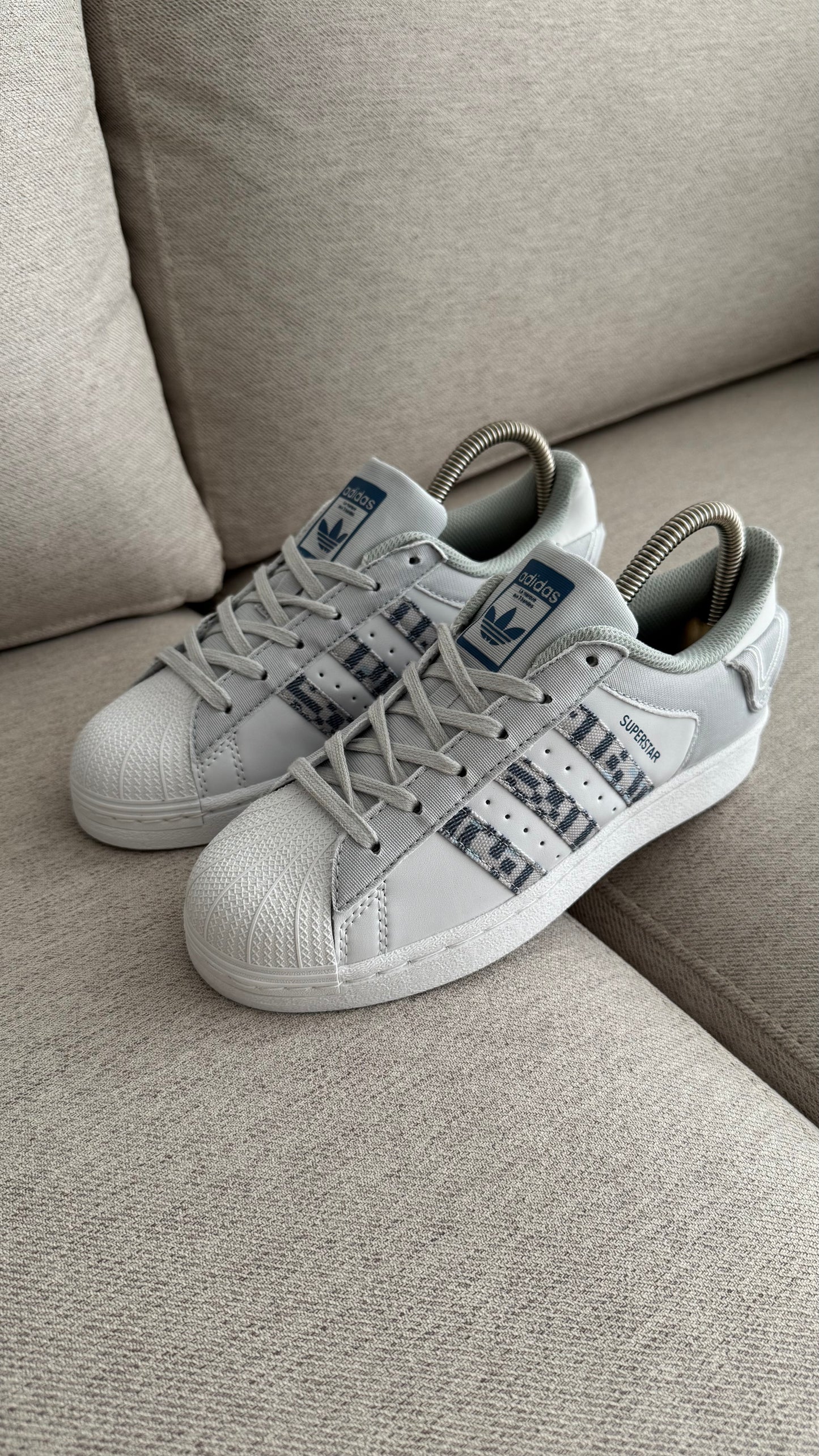 ADIDAS SUPER STAR BLANCO VERDE CAMUFLADO