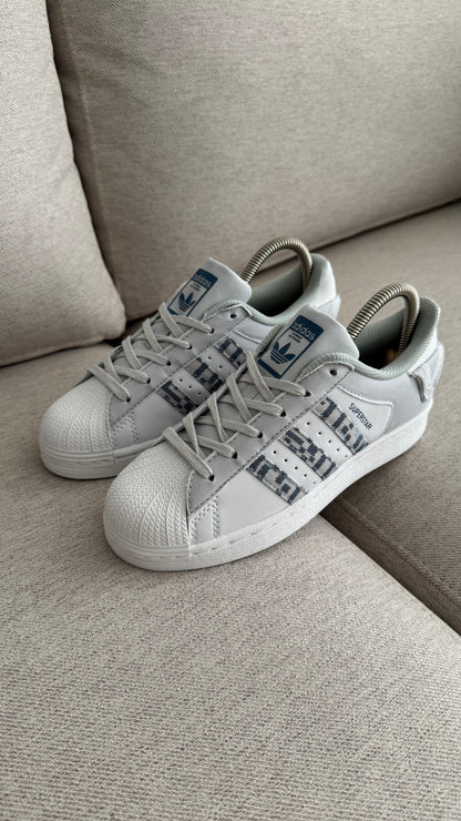 ADIDAS SUPER STAR BLANCO VERDE CAMUFLADO