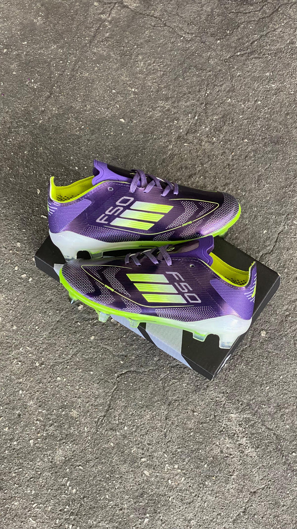 ADIDAS GUAYO F50 NIÑO NEGRO VERDE