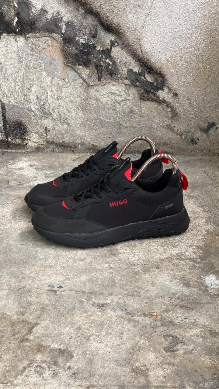 HUGO BOSS CLASICO NEGRO ROJO